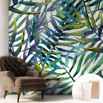 Tulup Carta Da Parati - Murale Alla Moda Decorazione - Camera Da Letto - Con Colla Gratuita Vegetazione Esotica 250x250 Cm