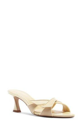 Alexandre Birman Tita Crisscross Slide Sandal in Creamy at Nordstrom, Size 10.5