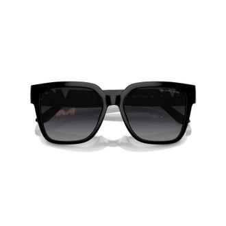 Michael Kors 0mk2170u Oversized Square Sunglasses in Glossy Black with Gradient Lenses