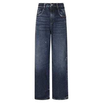 Icon Denim Los Angeles Poppy Wide Leg Jeans - Dames - Jeans - Blauw - Maat: W26 Katoen