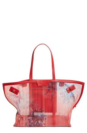 Proenza Schouler Days Mesh Carryall Tote in Flame Multi at Nordstrom