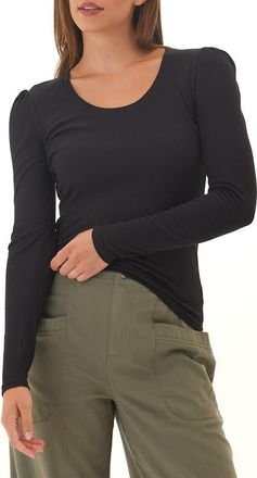 Threads 4 Thought Nimia Feather Rib Top in Black at Nordstrom, Size Large