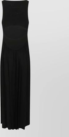 Max Mara jersey dress panino cutout gathered waist midi