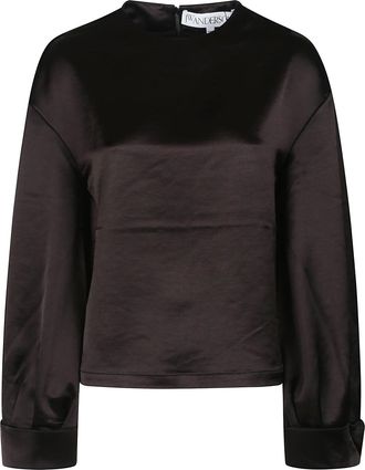 J.W.Anderson Twisted Sleeve Triacetate Blend Blouse