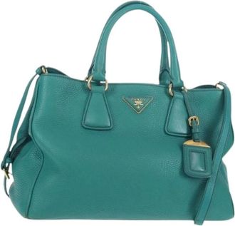 Prada Pre-owned Handbags, female, Green, Size: ONE SIZE Pre-owned Vintage Handbag