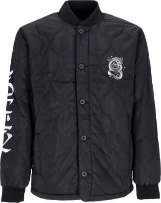 Ripndip Gewatteerde Bomberjack Zwart - Heren - Bomber jackets - Zwart - L - Polyester - Jassen