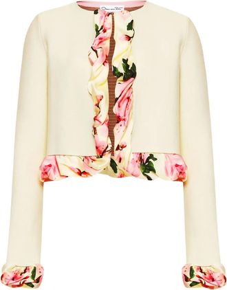 Oscar De La Renta Giacca con stampa - Bianco