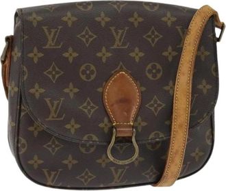 Louis Vuitton Pre-owned Canvas Cross Body Tas - Dames - Vintage Schoudertas - Bruin - ONE Size - Vintage