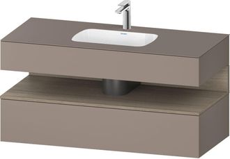 Duravit Qatego Lavabo Encastrado Con Base De Lavabo Consola, - Duravit