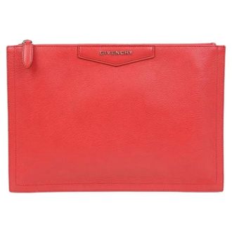 Givenchy Pre-owned Clutches, female, Red, Size: ONE SIZE Pre-owned Antigona Medium Clutch