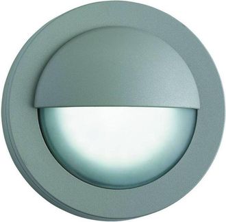 Searchlight Searchlight - Outdoor - Panel De Pared De Aluminio De Vidrio Para Exteriores Led Gris Claro Ip44