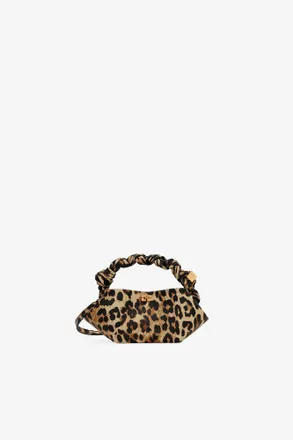 Ganni Mixed Leopard Mini Bou Bag