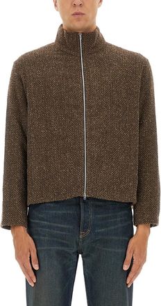 Our Legacy Shrunken Zippered Sweatshirt-Uomo