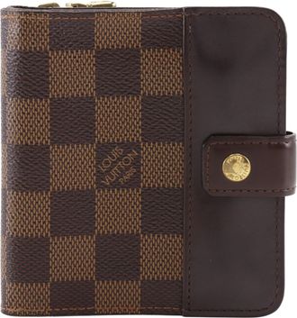 Louis Vuitton Brown Damier Canvas Wallet (Bi-Fold) (Pre-Owned)
