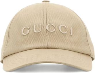 Gucci Honkbalpet met geborduurd logo - Beige