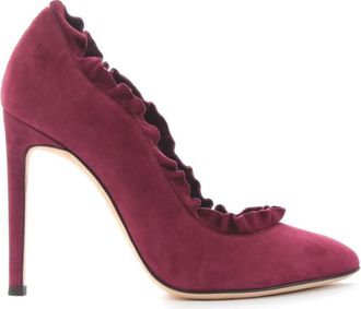 Giuseppe Zanotti Burgundy Suede Bimba 100 Pumps Size 35
