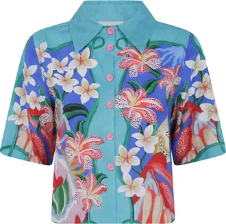 Farm Rio Shirt Short Sleeve Garden Of Life