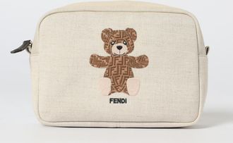 Fendi Pochette Teddy in canvas