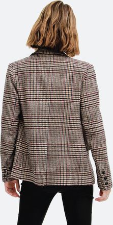 Belle & Bloom Piccadilly Wool Blend Plaid Blazer