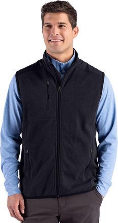 Cutter & Buck Hunts Point Recycled Fleece Mens Hybrid Full Zip Vest