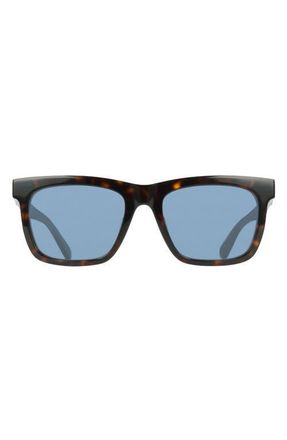 Ferragamo 55mm Gradient Rectangle Sunglasses in Dark Tortoise at Nordstrom