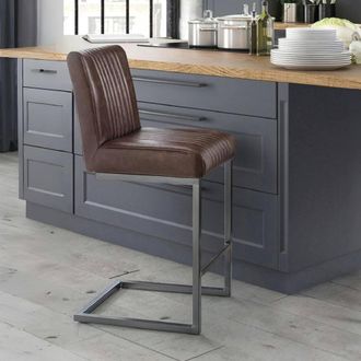 Netfurniture Soho Bar Stool (Set of 2) in Brown