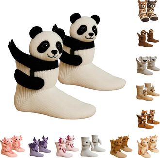 Generic Sloth Socks 3D Knit Animal Socks,2026 New Novelty Floor Sock for Christmas,Cute Novelty Animal Socks,Cute Hand Crochet Knit Sock,Winter Warm Floor soc