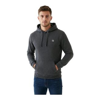 Sergio Tacchini Hooded Sweatshirt - Heren - Sweatshirts & Hoodies - Grijs - Maat: XL Katoen