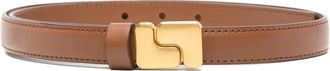 SOEUR Ninon Mini Riem - Dames - Riemen - Bruin - 70 CM - Leer - Accessoires