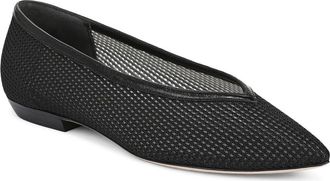 Veronica Beard Bancroft Pointed Toe Flat in Black at Nordstrom, Size 8.5