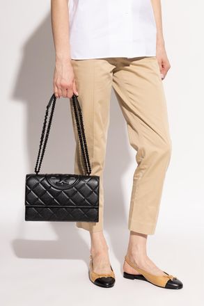 Tory Burch Shoulder Bag Fleming, Womens, Black