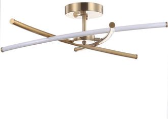 Jonathan Y Designs Jonathan Y Crucis 31.5In Modern Integrated Led Pendant