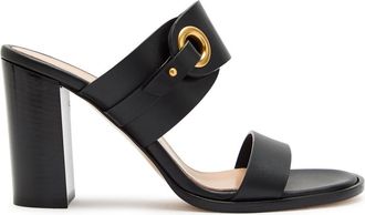 Gianvito Rossi Belted Leather Sandals - Black - 37 (IT37 / UK4)