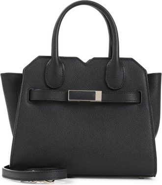Valextra Black Milano Satchel