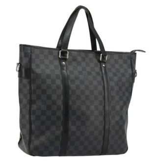 Louis Vuitton Pre-owned Tote Bags, female, Black, Size: ONE SIZE Pre-owned Tadao Shoulder Bag