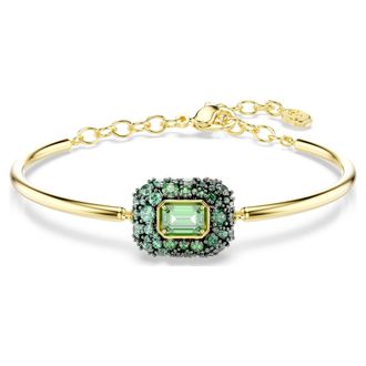 Swarovski Sublima 18k Gold Plated Octagon Cut Bangle