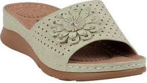 Good Choice Shoes Gabbie Slide Sandal in Green at Nordstrom Rack, Size 8.5