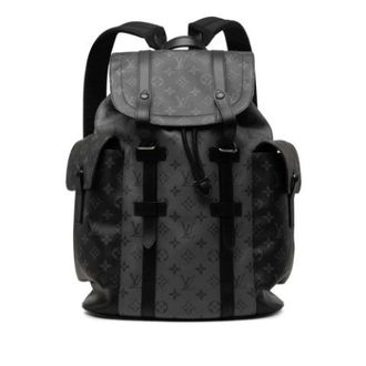 Louis Vuitton Pre-owned Canvas Backpack - Heren - Pre-owned - Grijs - Maat: ONE Size Leer