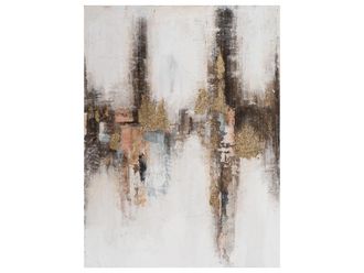 Schubiger M&ouml;bel Bild Abstrakt in Nude und Gold