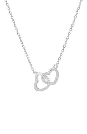 Queen Jewels Sterling Silver Interlocking Heart Pendant Necklace at Nordstrom Rack