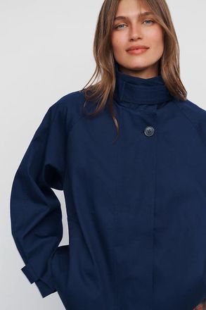 Maeve Lyonne Funnel-Neck Cape Jacket