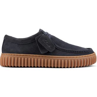 Clarks Torhill Lo Schoenen - Heren - Veterschoenen - Blauw - 41 EU - Leer - Schoenen