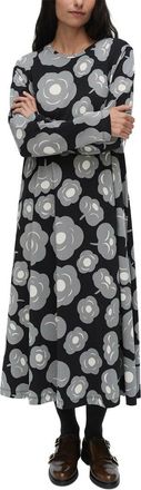 Marimekko Lehtokielo Tumma Jersey Dress