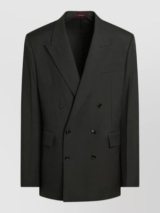 Gucci double breasted suit jacket notch lapels