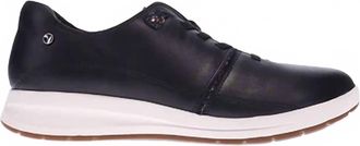 Revere Comfort Shoes Womens Crete Leather Sneaker In Onyx