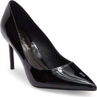 Jeffrey Campbell Nikia Pointed Toe Pump in Black Patent at Nordstrom, Size 8.5