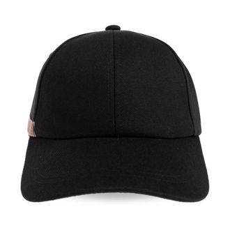 Paul Smith Signature Stripe Baseball Cap - Heren - Petten - Zwart - ONE Size - Katoen - Accessoires