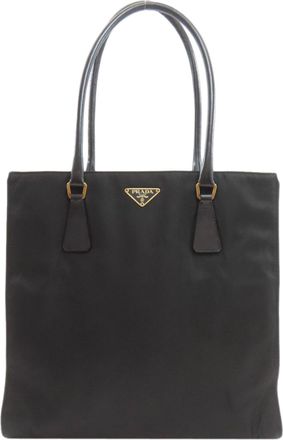 Prada Black Nylon Tote Bag (Pre-Owned)