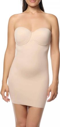 Naomi & Nicole Luxe Strapless Shaping Slip In Beige