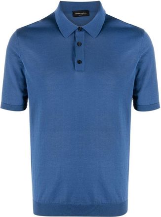 Roberto Collina cotton polo shirt - men - Cotton - 54 - Blue